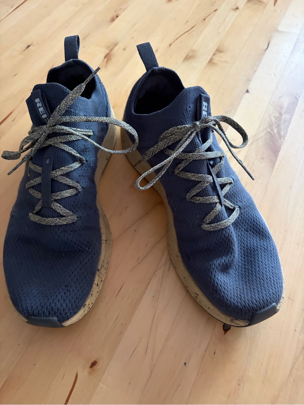 REI Navy Knit Athletic Lace-Up Sneakers